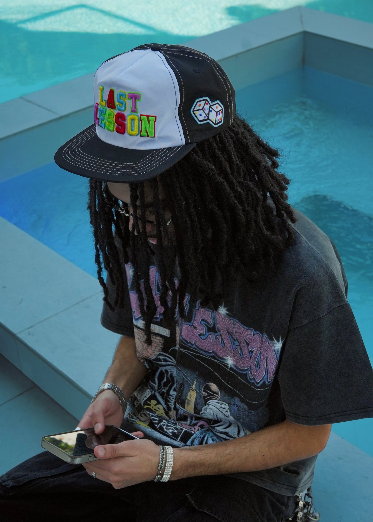 Black Washed Graffiti T-Shirt