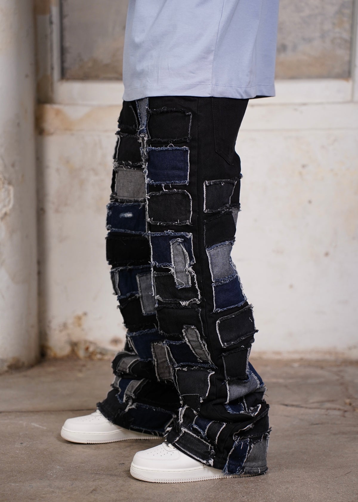 Patchwork Denim Jeans