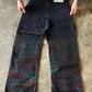 Black Embroidered Utility Cargo