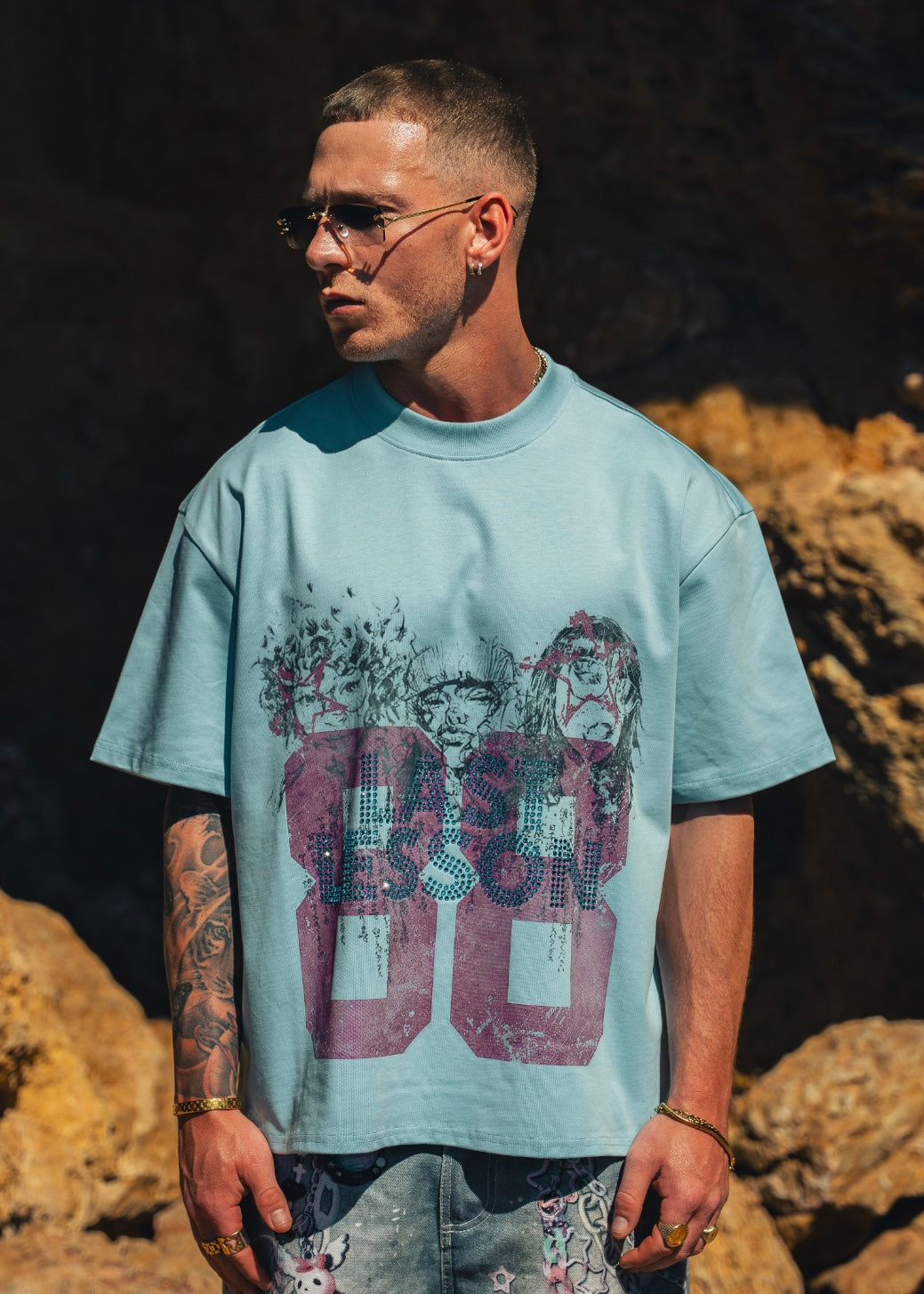 Varsity T-Shirt Baby Blue