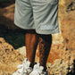 Script Mesh Shorts Grey