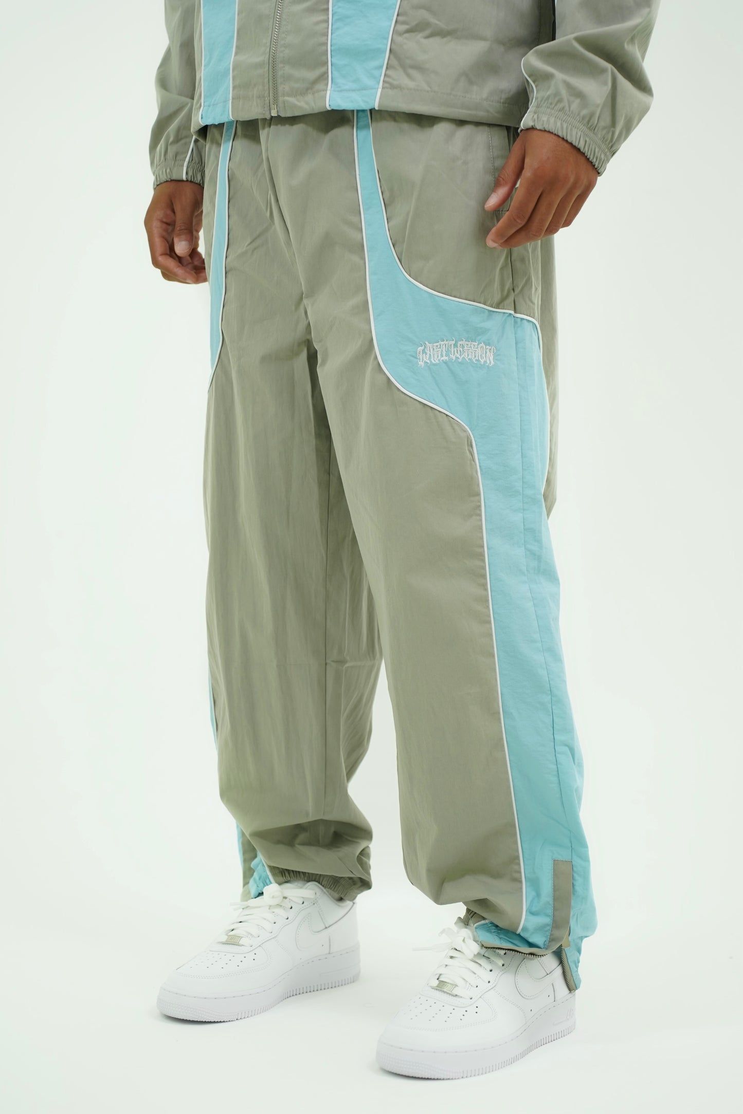 Blue/Grey Shell Tracksuit Bottom