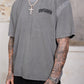 Washed Grey Script T-Shirt
