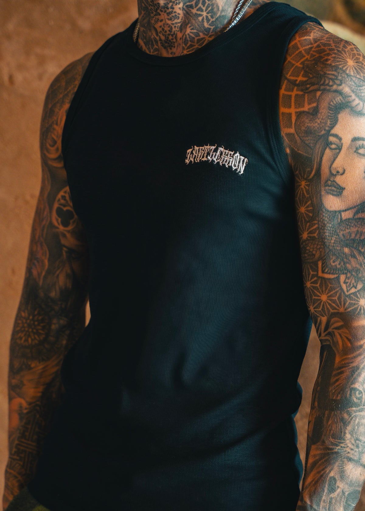- Ribbed Vest Black