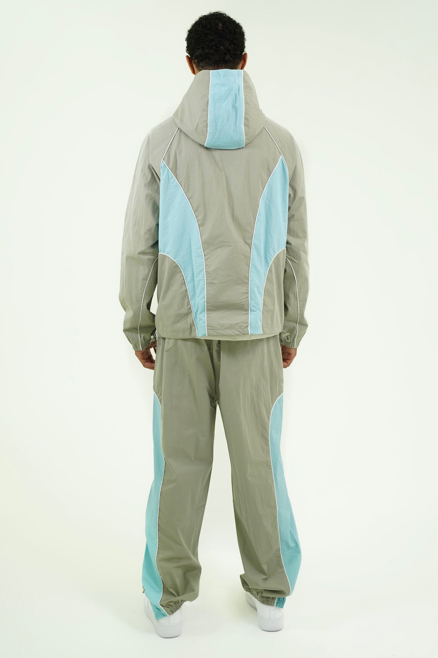 Blue/Grey Shell Tracksuit Top