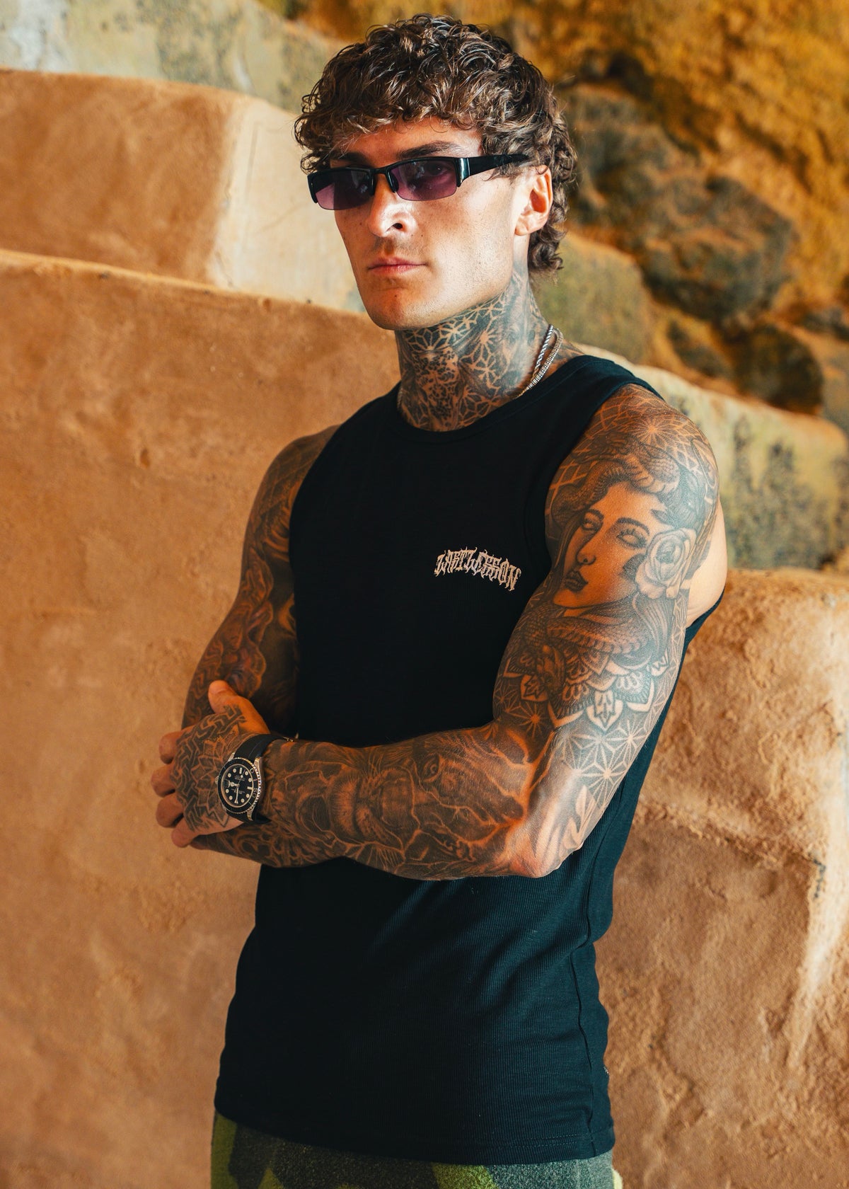 - Ribbed Vest Black