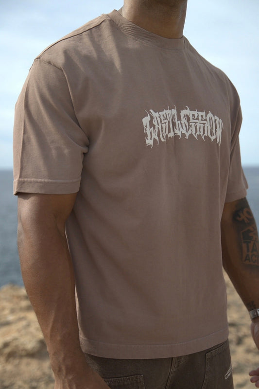 Brown Script T-Shirt