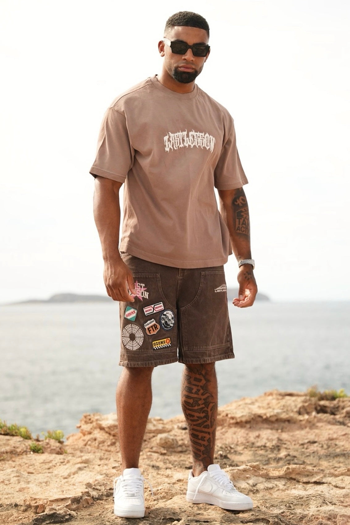 Brown Script T-Shirt